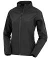 RS901F R901F Result Recycled Ladies Printable Soft Shell Jacket Black colour image